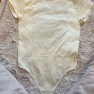 Urban Outfitters Cream Bodysuit One Piece
